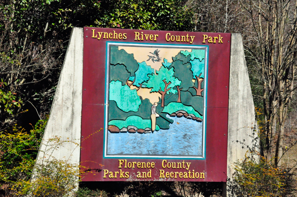 Lynches River County Park sign
